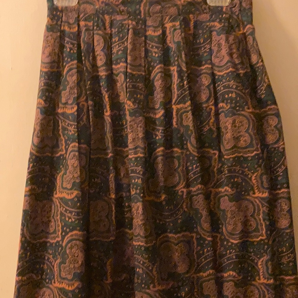 Vintage Wimbledon Maxi Pleated Skirt